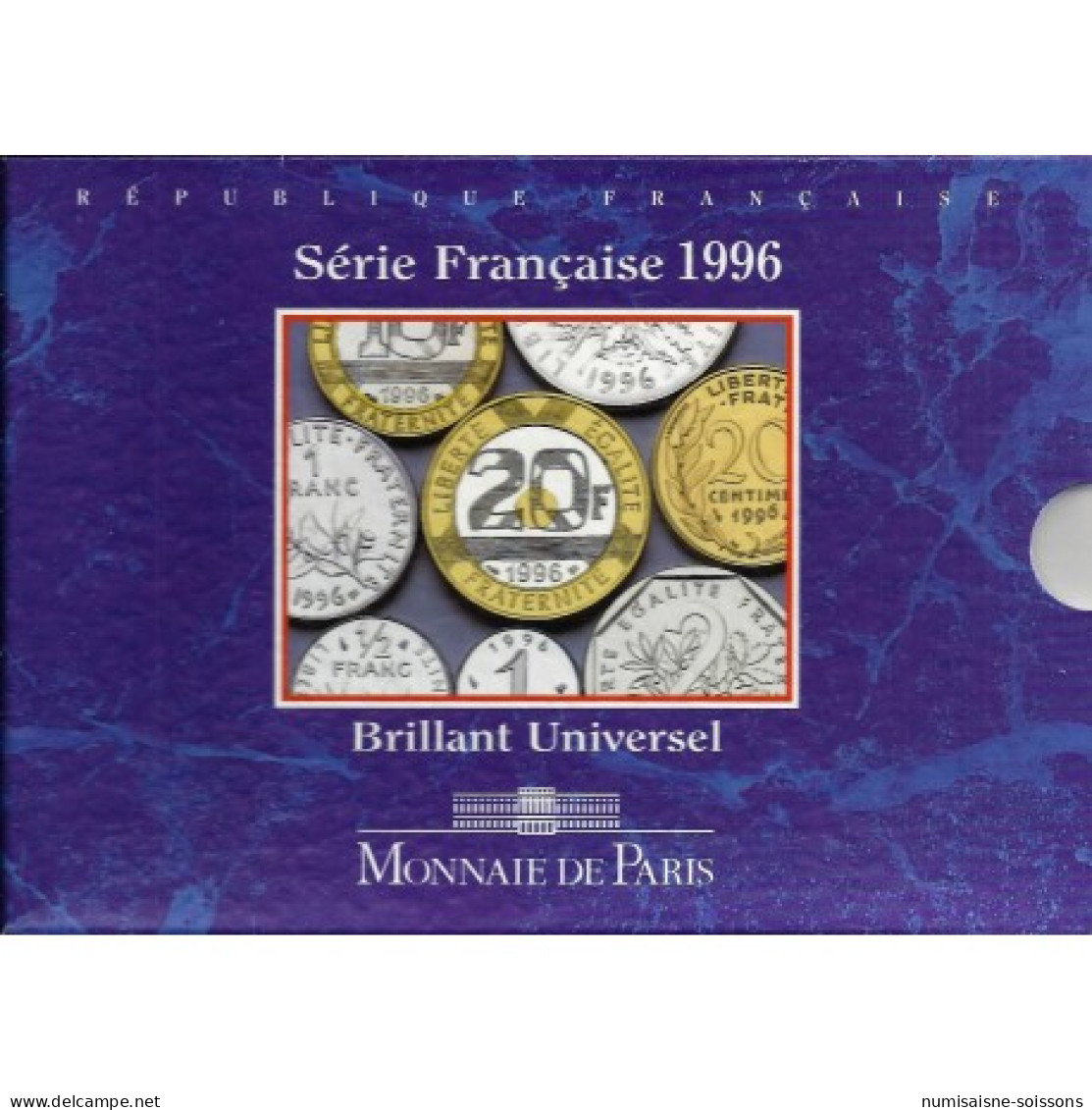 FRANCE - COFFRET BRILLANT UNIVERSEL 1996 - 10 PIECES - Other & Unclassified