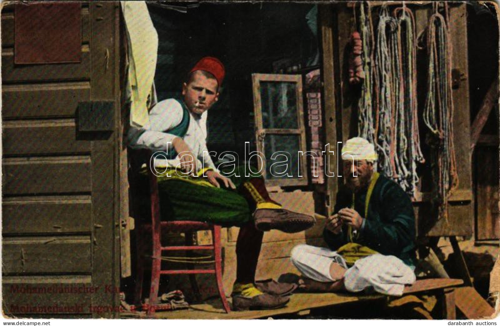 * T3 1915 Sarajevo, Mohamedanischer Kaufmannn. Verlag Simon Kattan 1908. / Muslim Merchant (EK) - Unclassified