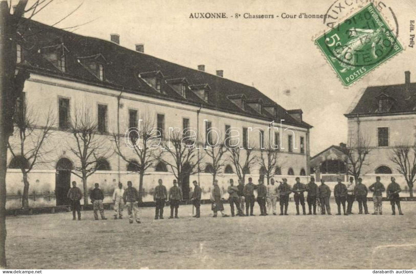 T2/T3 Auxonne, 8. Chasseurs, Cour D'honneur / 8th Chasseurs, Court Of Honor, French Military, Light Infantry Barracks (E - Non Classificati