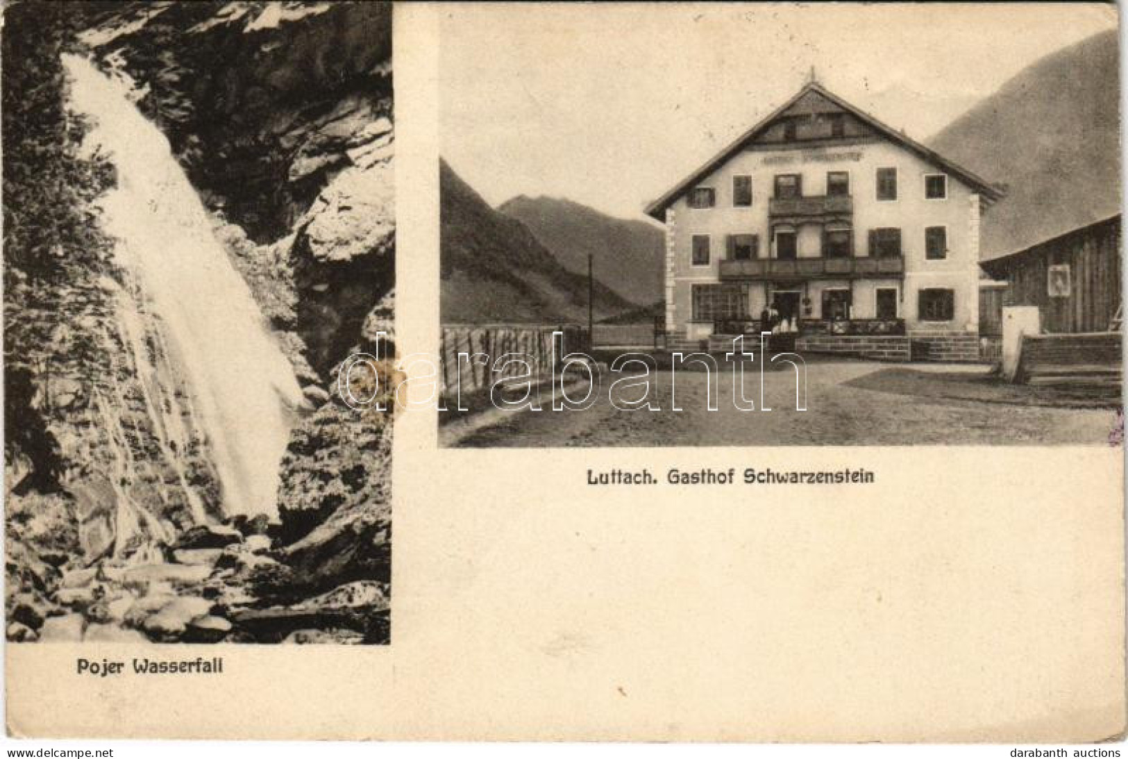 T2 Lutago, Luttach (Südtirol); Pojer Wasserfall, Gasthof Schwarzenstein / Hotel And Waterfall - Non Classés