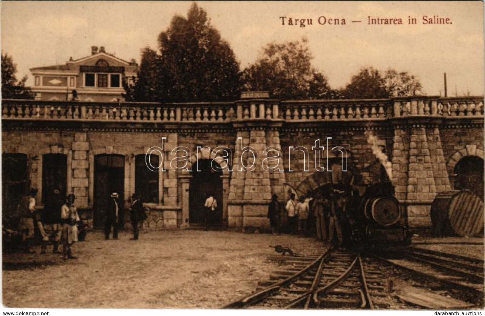 T2/T3 1910 Targu Ocna, Aknavásár; Intrarea In Saline / Salt Mine Entrance, Industrial Railway, Locomotive, Train (EK) - Non Classificati