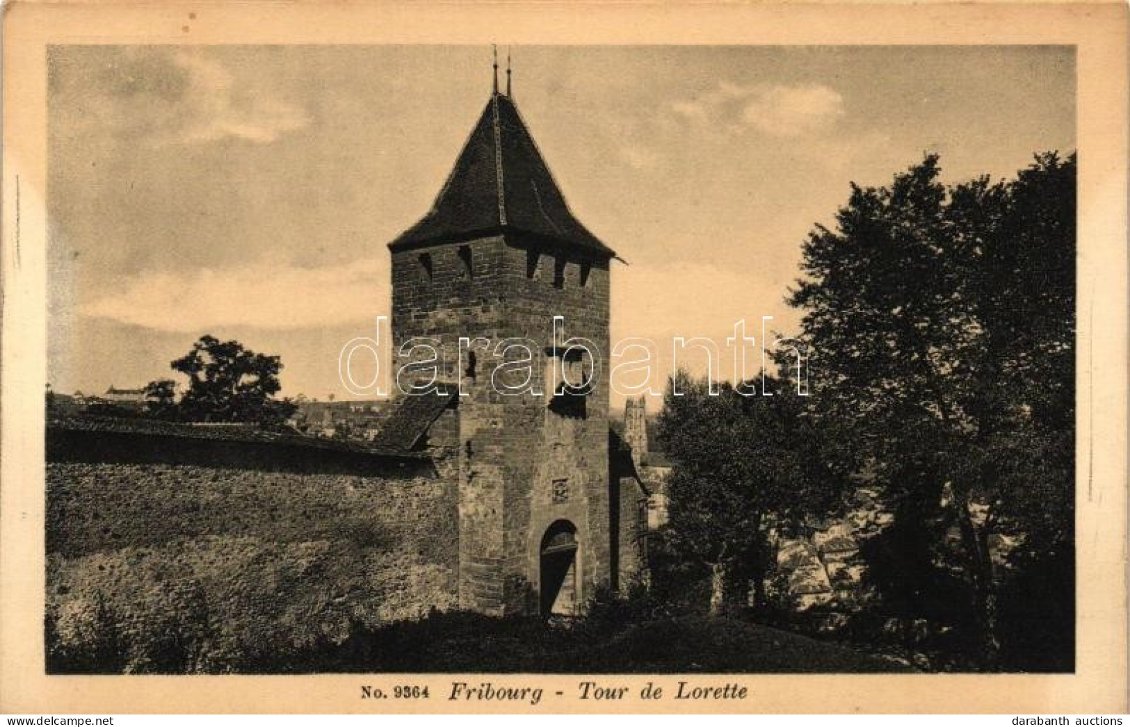 ** T1/T2 Fribourg, Tour De Lorette / Tower - Non Classés