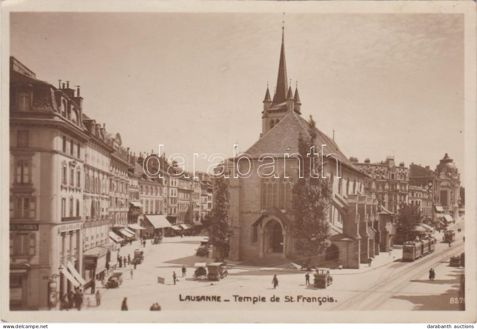 ** T2 Lausanne, Temple De St. Francois / Church, Automobile - Ohne Zuordnung