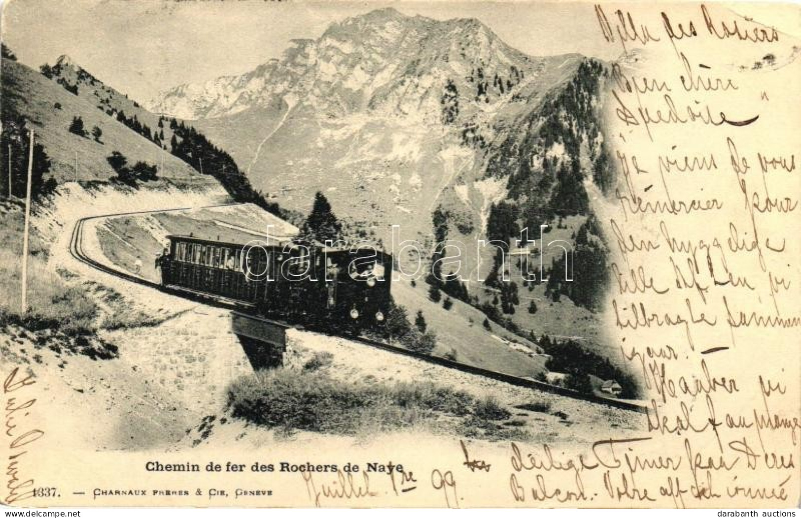 T2/T3 1899 Rochers De Naye, Chemin / Railway, Train (EK) - Ohne Zuordnung