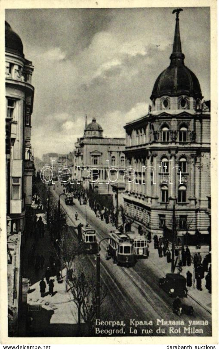 T2 Belgrade, Rue Du Roi Milan / Street, Trams - Non Classés