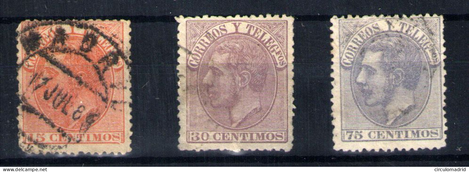 España Nº 210/12. Año 1882 - Used Stamps