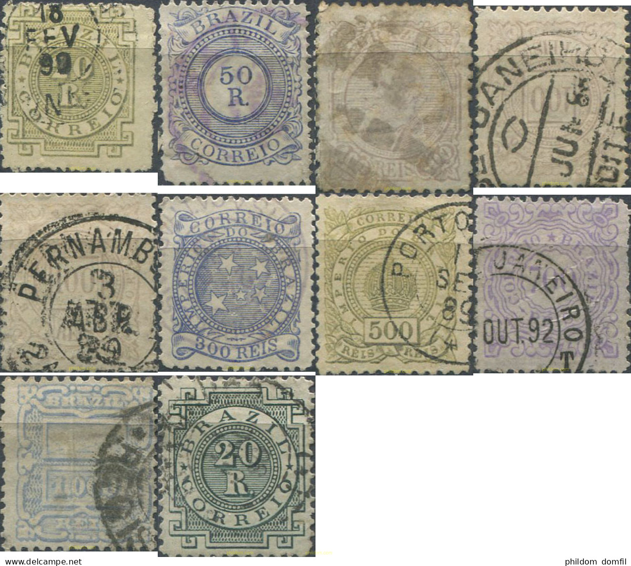 674079 USED BRASIL 1884 BASICA - Unused Stamps
