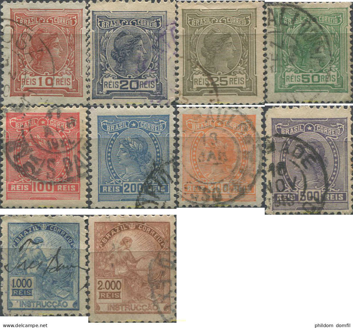 674438 USED BRASIL 1918 VARIADOS - Ongebruikt