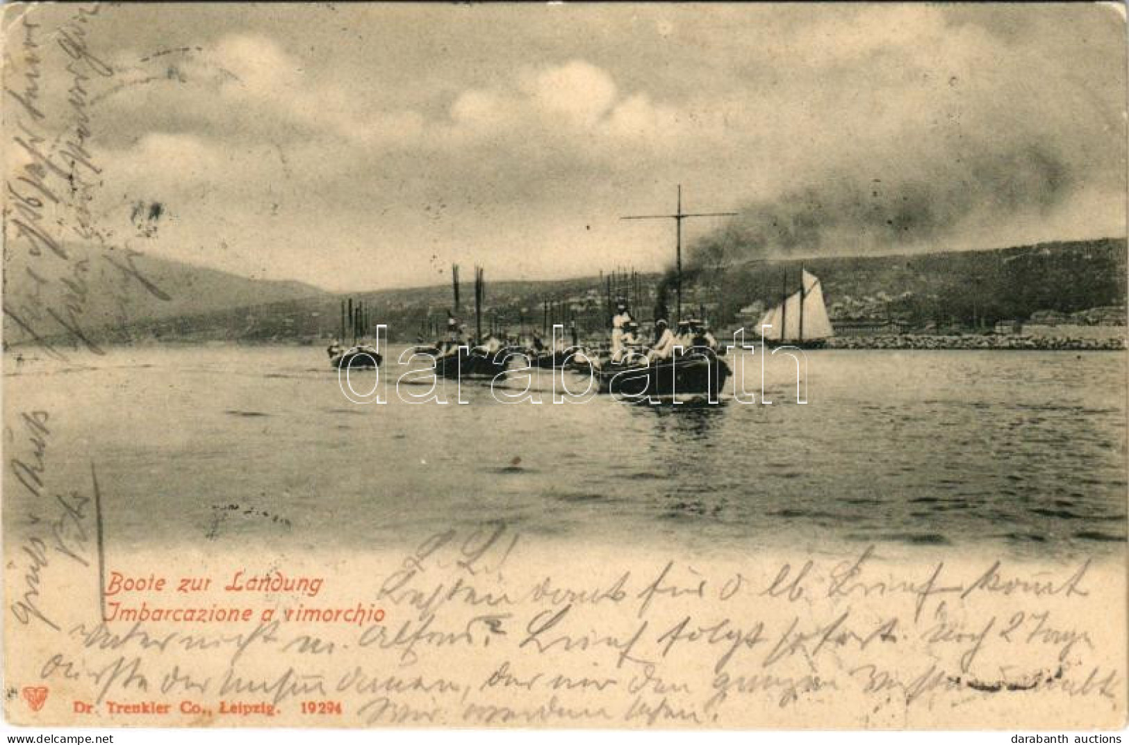 T2/T3 1903 K.u.K. Kriegsmarine Boote Zur Landung / Imbarcazione A Rimorchio / Austro-Hungarian Navy Landing (EK) - Unclassified