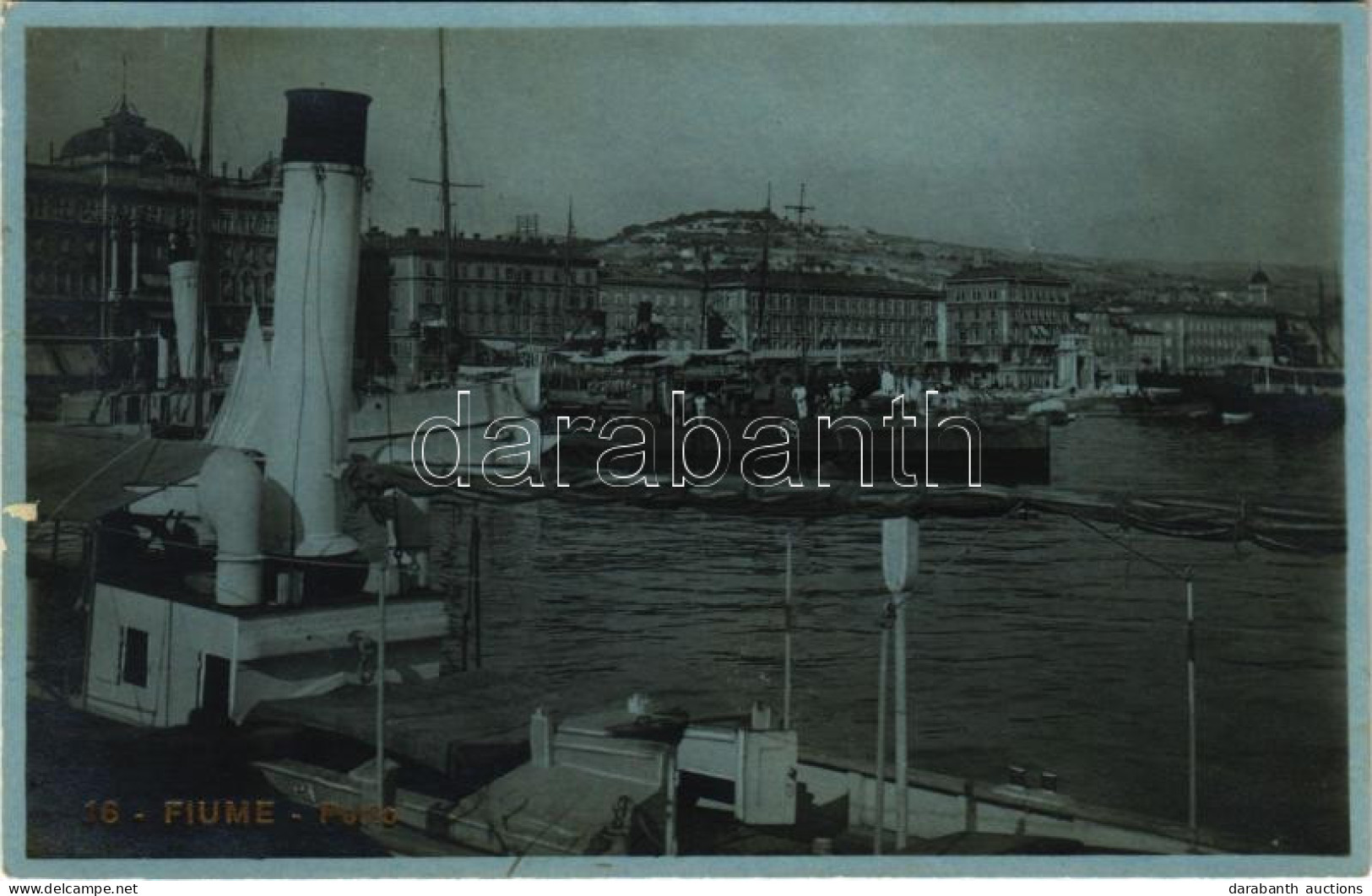 T2 1924 Fiume, Rijeka; SM Tb 65 Osztrák-magyar Torpedónaszád / K.u.K. Kriegsmarine Torpedoboot 65 (ex Hydra) / Austro-Hu - Ohne Zuordnung