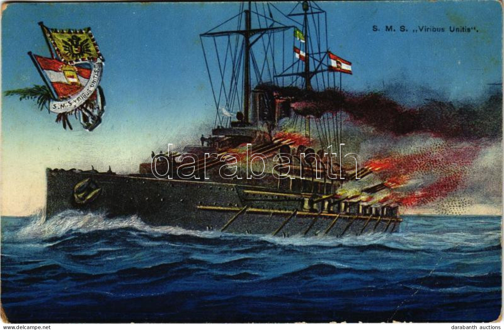 T2/T3 1915 SMS Viribus Unitis Az Osztrák-Magyar Haditengerészet Tegetthoff-osztályú Csatahajója / K.u.K. Kriegsmarine /  - Sin Clasificación
