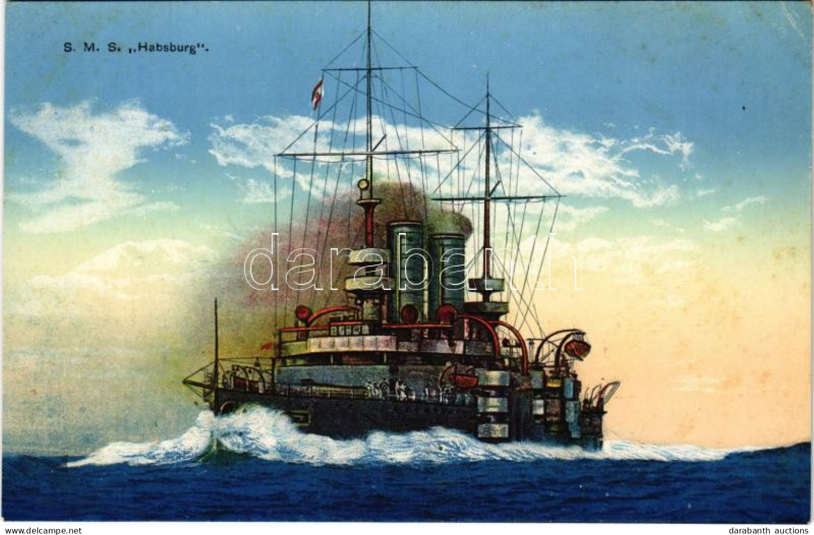** T2/T3 SMS Habsburg Az Osztrák-Magyar Haditengerészet Habsburg-osztályú Pre-dreadnought Csatahajója / K.u.K. Kriegsmar - Non Classificati