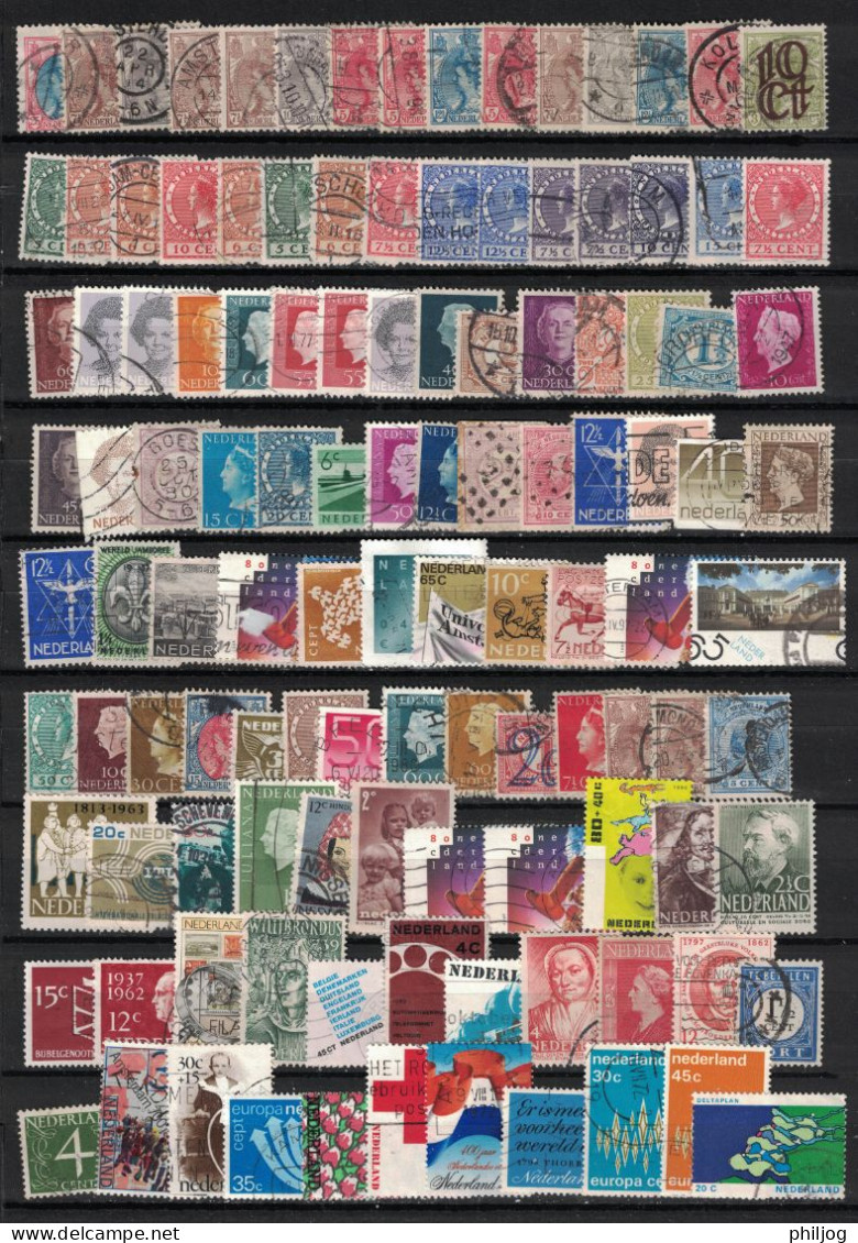 Pays-Bas - Lot de 700 timbres oblitérés