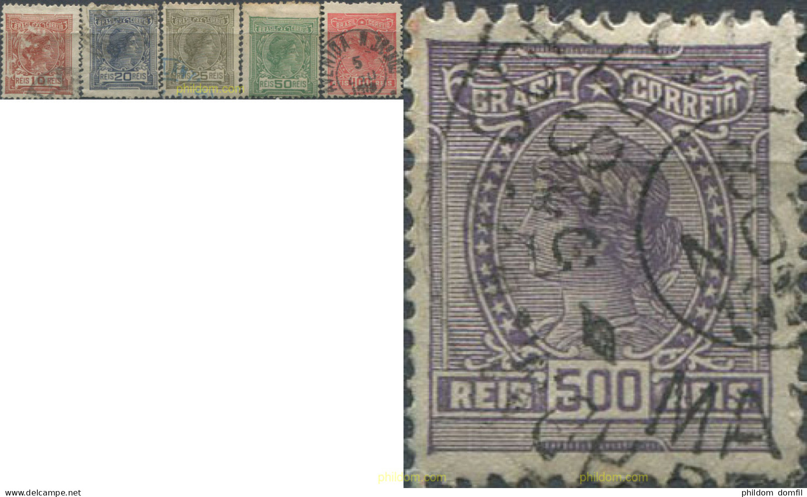 674444 USED BRASIL 1918 VARIADOS - Neufs