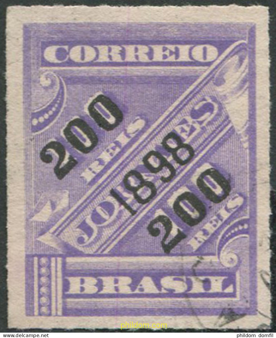 674218 USED BRASIL 1898 SELLOS DE PERIODICO, DEL 1889 SOBRECARGADOS - Ungebraucht