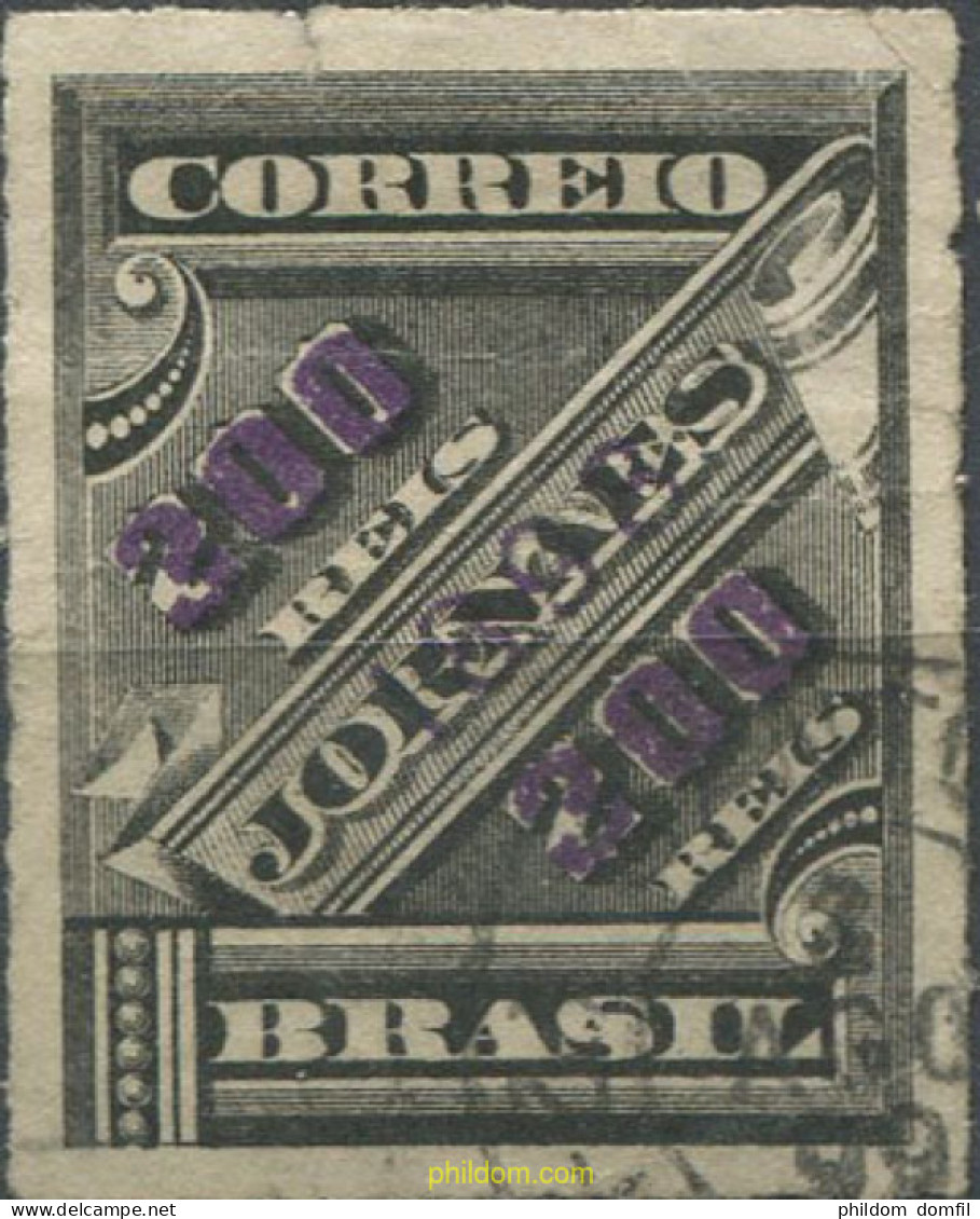 674219 USED BRASIL 1898 SELLOS DE PERIODICO, DEL 1889 SOBRECARGADOS - Neufs