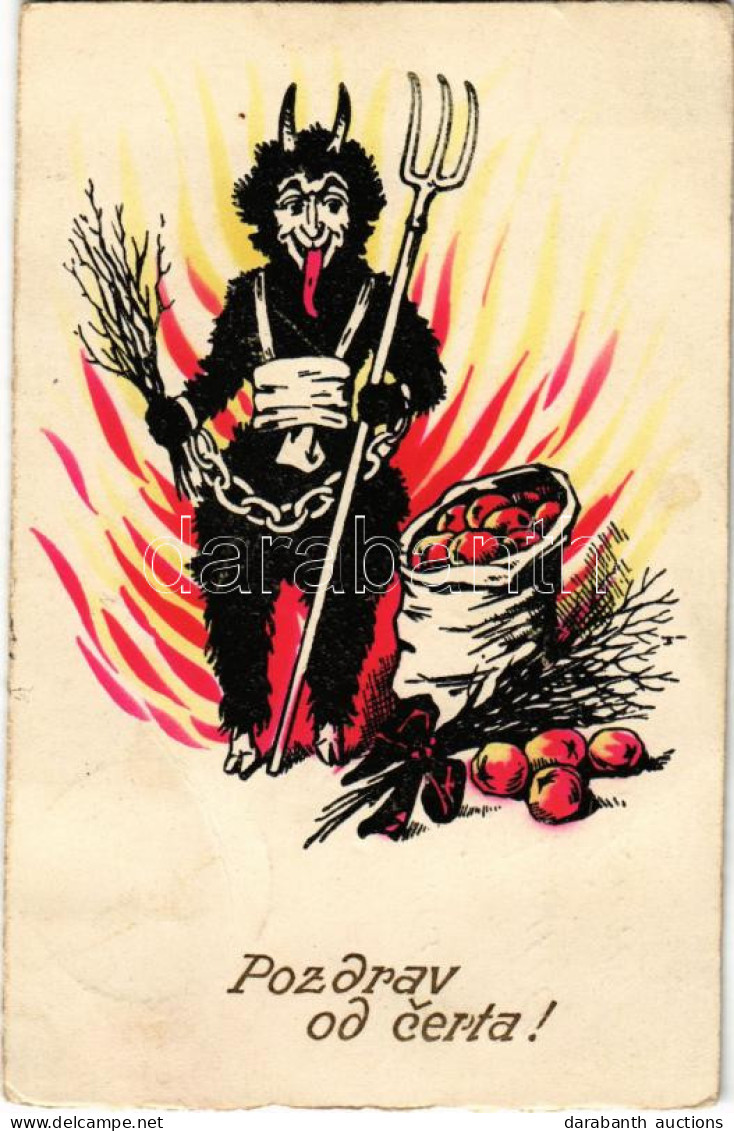 T3 1927 Pozdrav Od Certa! / Krampusz üdvözlet / Krampus Greeting (EB) - Non Classés