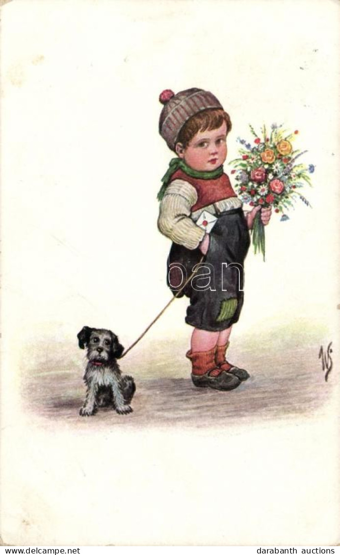 T2/T3 Boy With Flowers, Dog S: WS (EK) - Unclassified