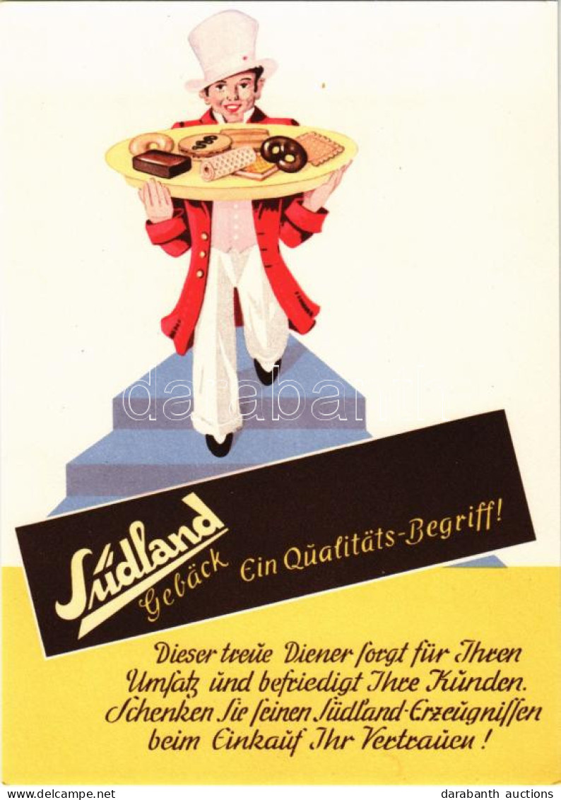 ** T1 Südland Gebäck - Ein Qualitäts-Begriff! Schorndorf / Württ. / Német Süteménygyár Reklámja / German Pastry Factory  - Non Classés
