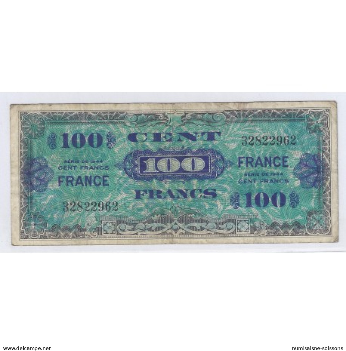 FAY VF 25/1 - 100 FRANCS VERSO FRANCE - 1945 - SANS SÉRIE - TTB - PICK 105s - 1945 Verso Frankreich