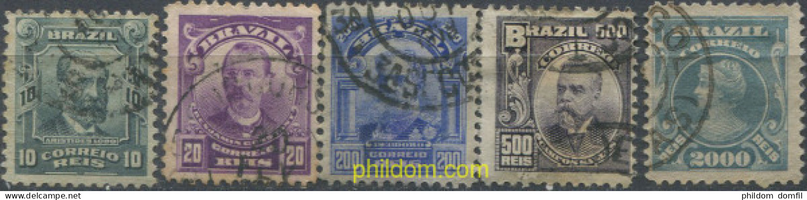 674347 USED BRASIL 1906 EFFIGIES DIVERSAS - Unused Stamps