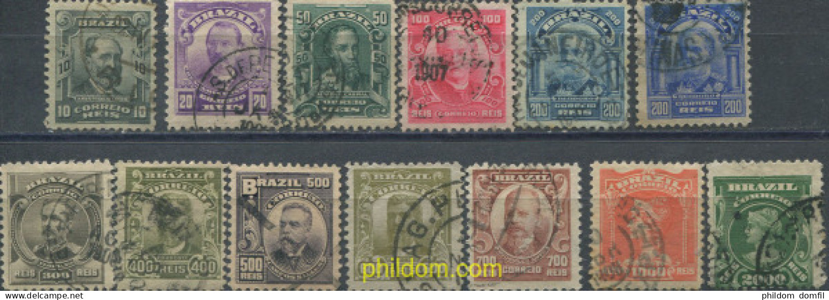 675997 USED BRASIL 1906 EFFIGIES DIVERSAS - Unused Stamps