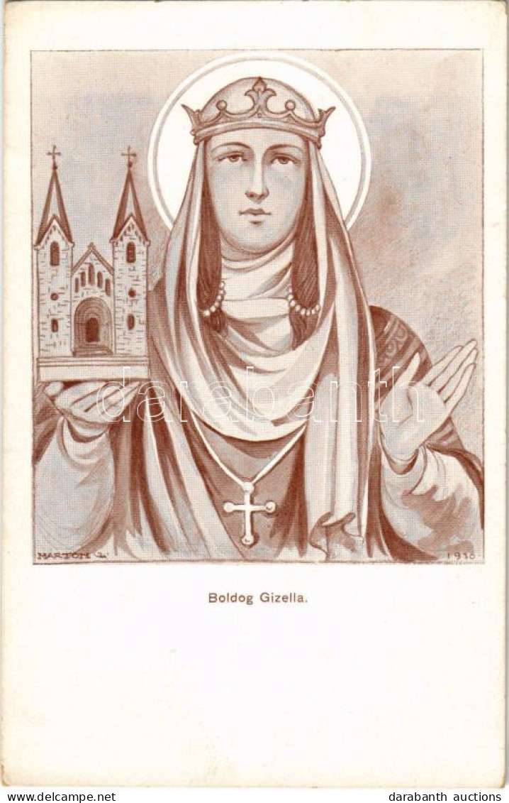 ** T2/T3 Boldog Gizella. Ünnepeljük Meg Méltóan A Szent Imre évet! 1030-1930 / Gisela The Beatified Queen Of Hungary S:  - Sin Clasificación