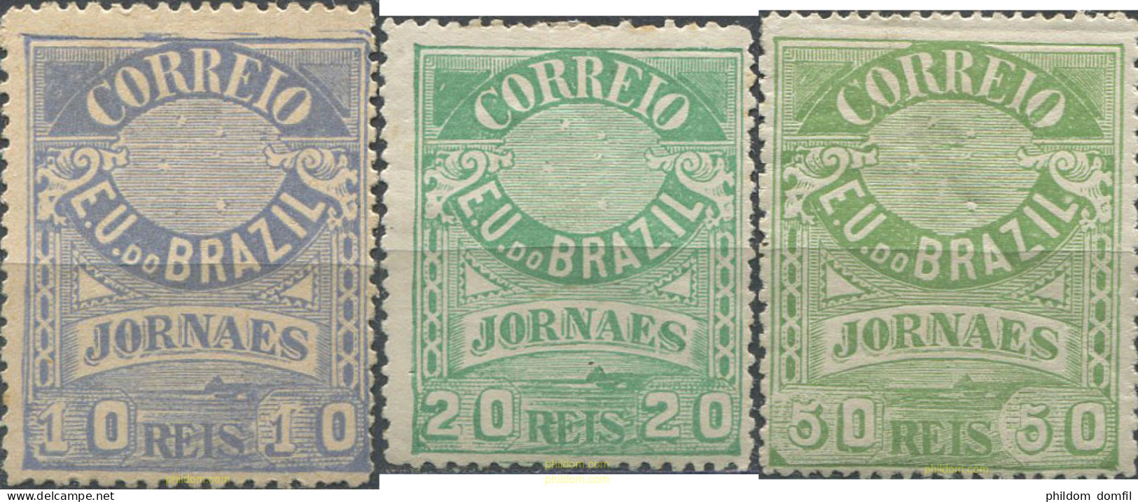 675335 HINGED BRASIL 1891 SELLOS PARA PERIODICOS - Ongebruikt