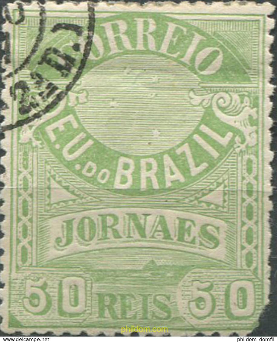 675342 USED BRASIL 1891 SELLOS PARA PERIODICOS - Ongebruikt