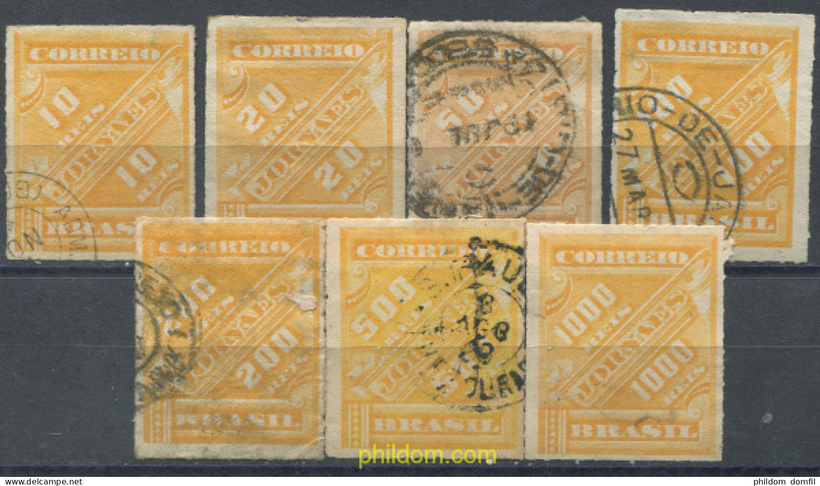 675269 USED BRASIL 1889 SELLOS PARA PERIODICOS, - Ungebraucht