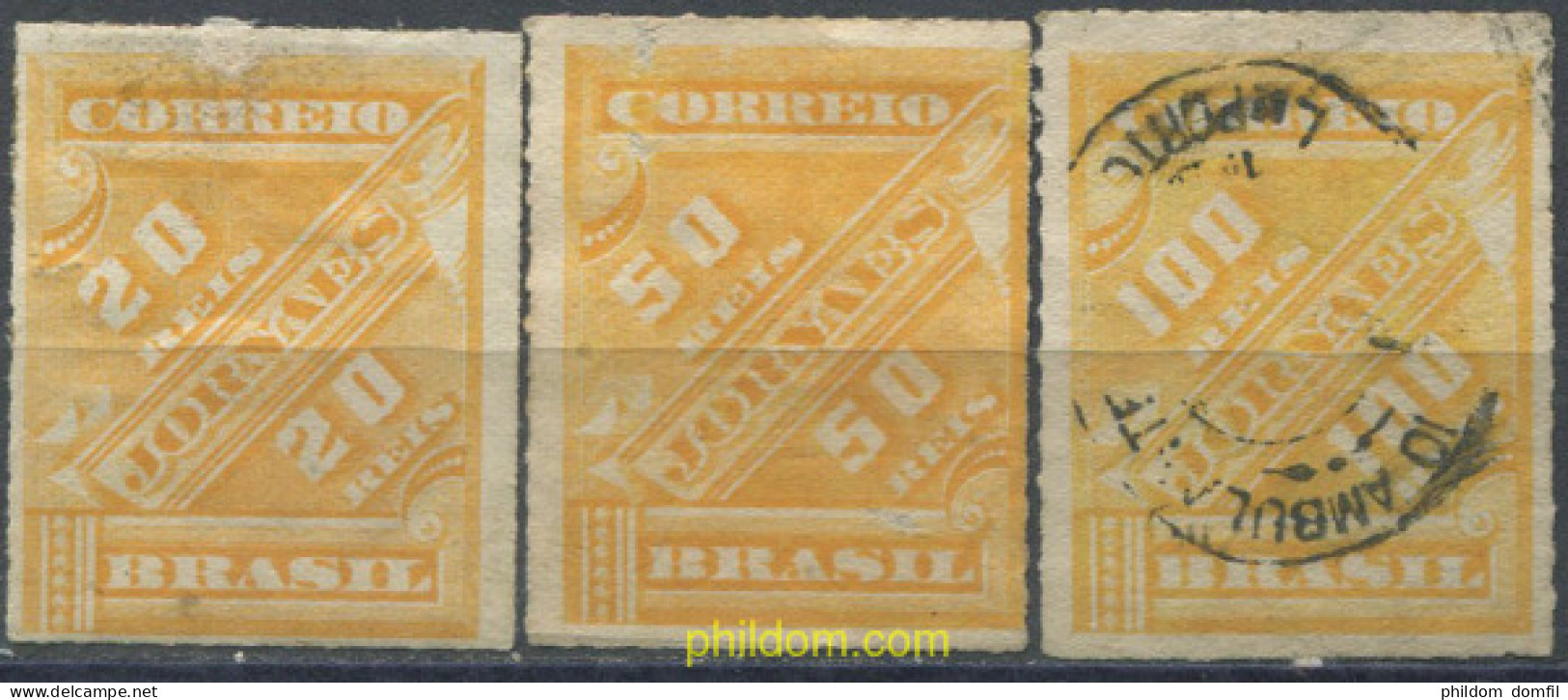 675277 USED BRASIL 1889 SELLOS PARA PERIODICOS, - Ongebruikt