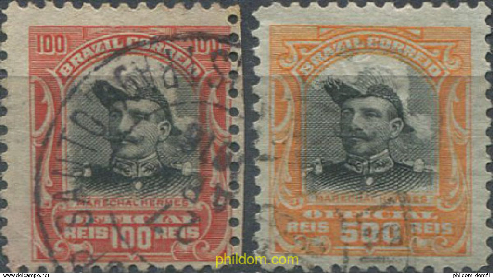 675757 USED BRASIL 1913 SELLOS DE SERVICIO - Ongebruikt