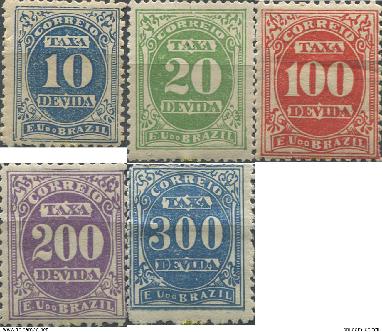 675835 HINGED BRASIL 1895 SELLOS DE TASA - Nuovi