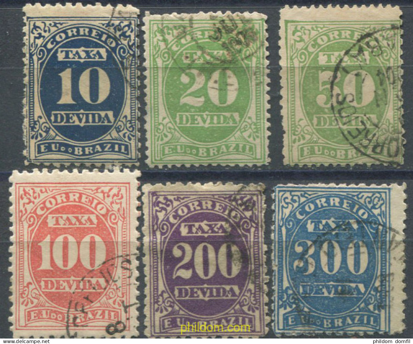 675837 USED BRASIL 1895 SELLOS DE TASA - Nuovi