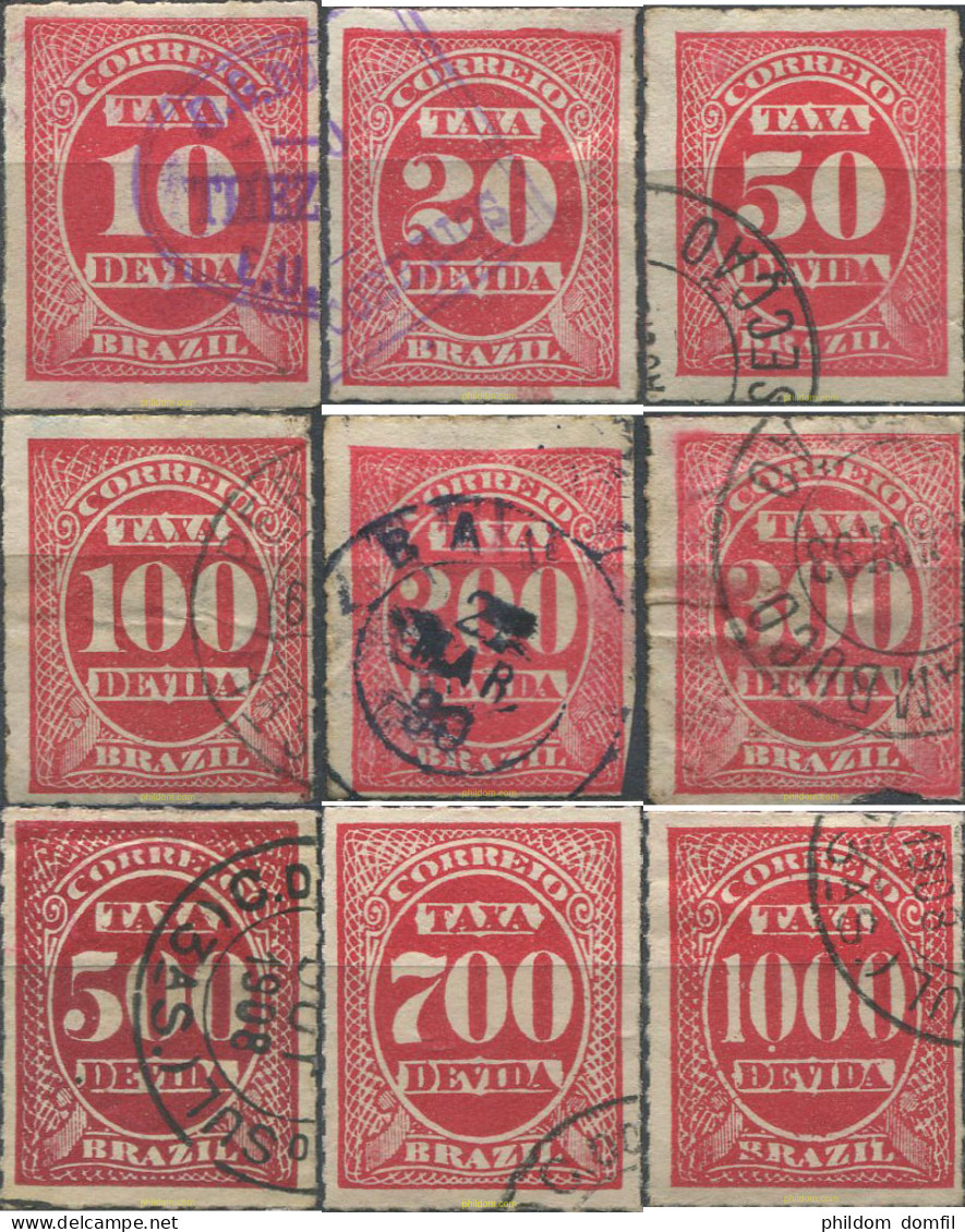 675786 USED BRASIL 1890 SELLOS DE TASA - Ungebraucht