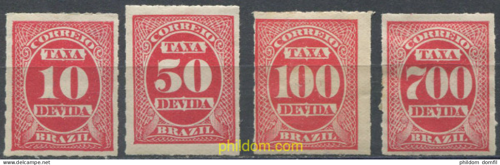 675790 HINGED BRASIL 1890 SELLOS DE TASA - Nuovi