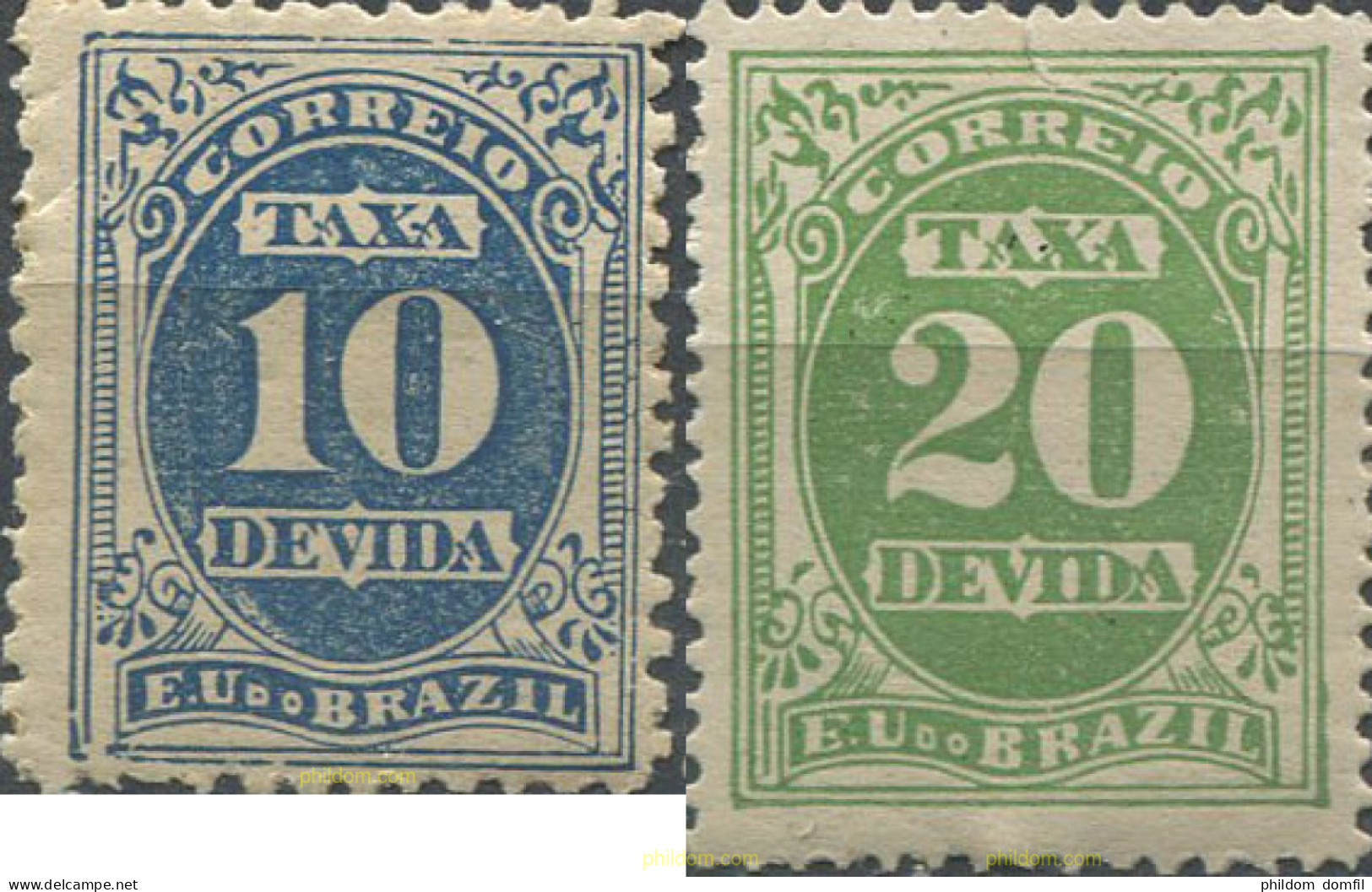 675838 HINGED BRASIL 1895 SELLOS DE TASA - Neufs