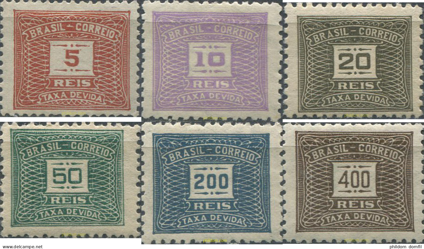 675867 HINGED BRASIL 1919 SELLOS DE TASA - Unused Stamps