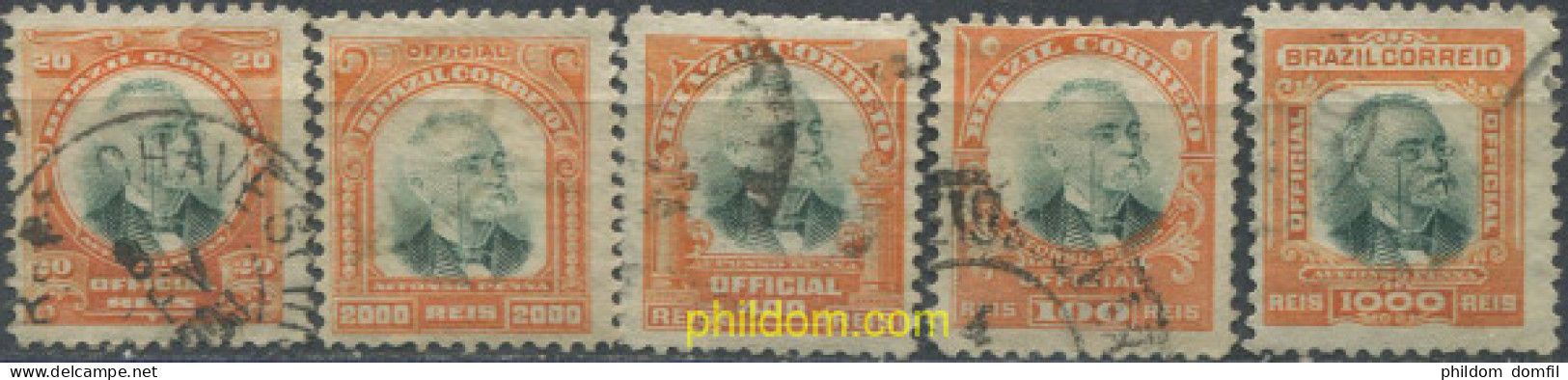 675704 USED BRASIL 1906 SELLOS DE SERVICIO - Ongebruikt