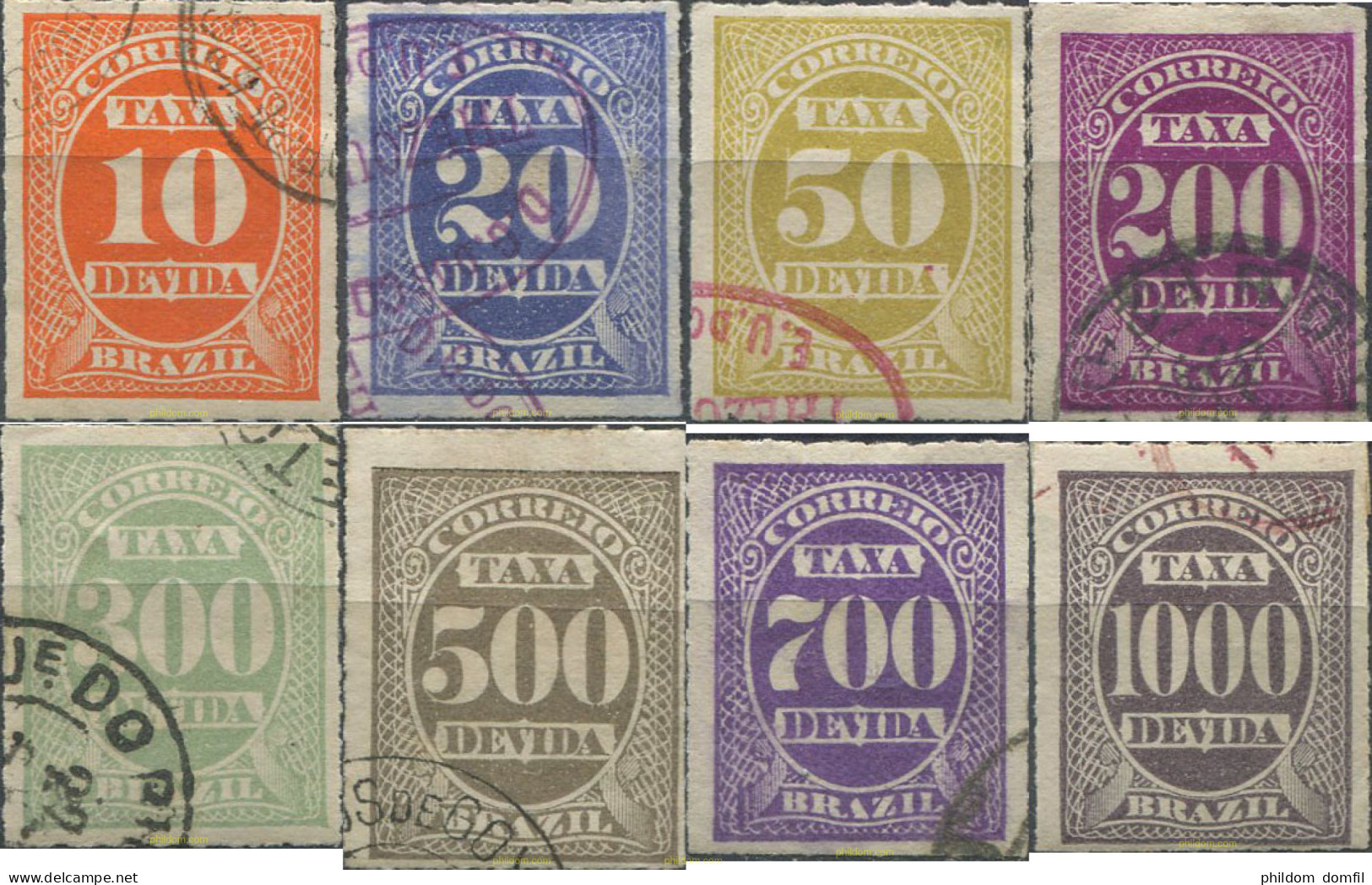 675809 USED BRASIL 1890 SELLOS DE TASA - Nuovi