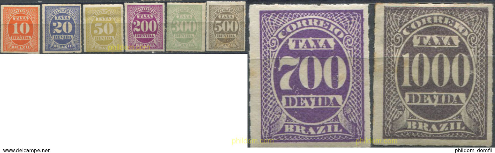 675813 HINGED BRASIL 1890 SELLOS DE TASA - Ungebraucht