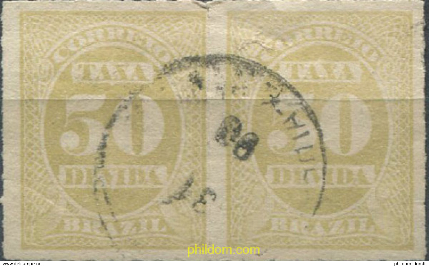 675822 USED BRASIL 1890 SELLOS DE TASA - Ongebruikt