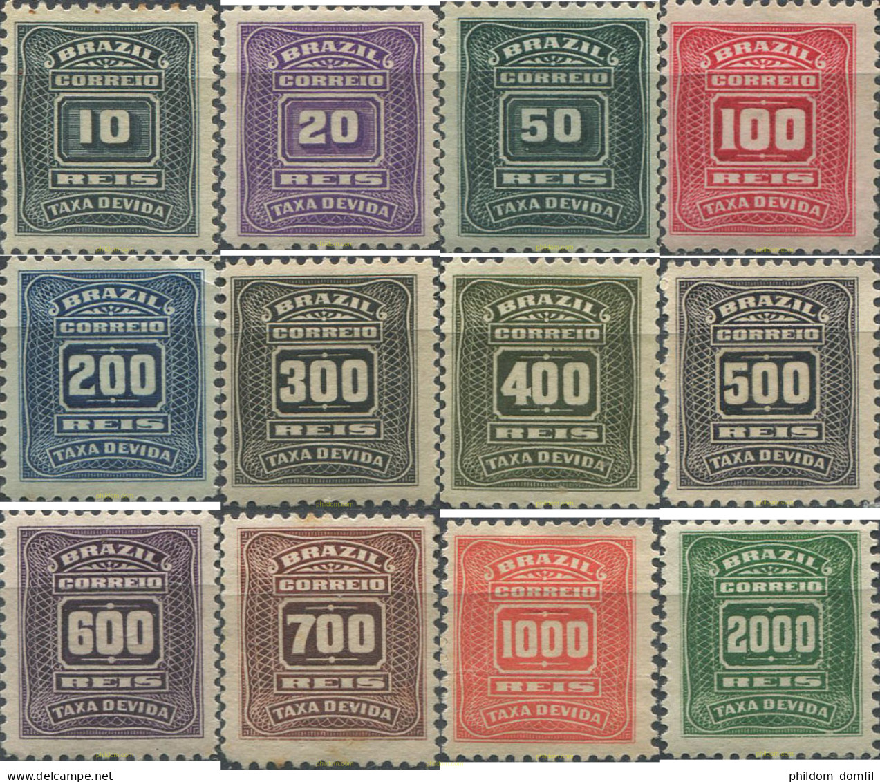 675852 HINGED BRASIL 1906 SELLOS DE TASA - Unused Stamps
