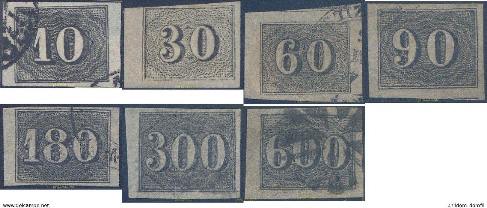 706191 USED BRASIL 1850 CIFRAS PEQUEÑAS - Ungebraucht