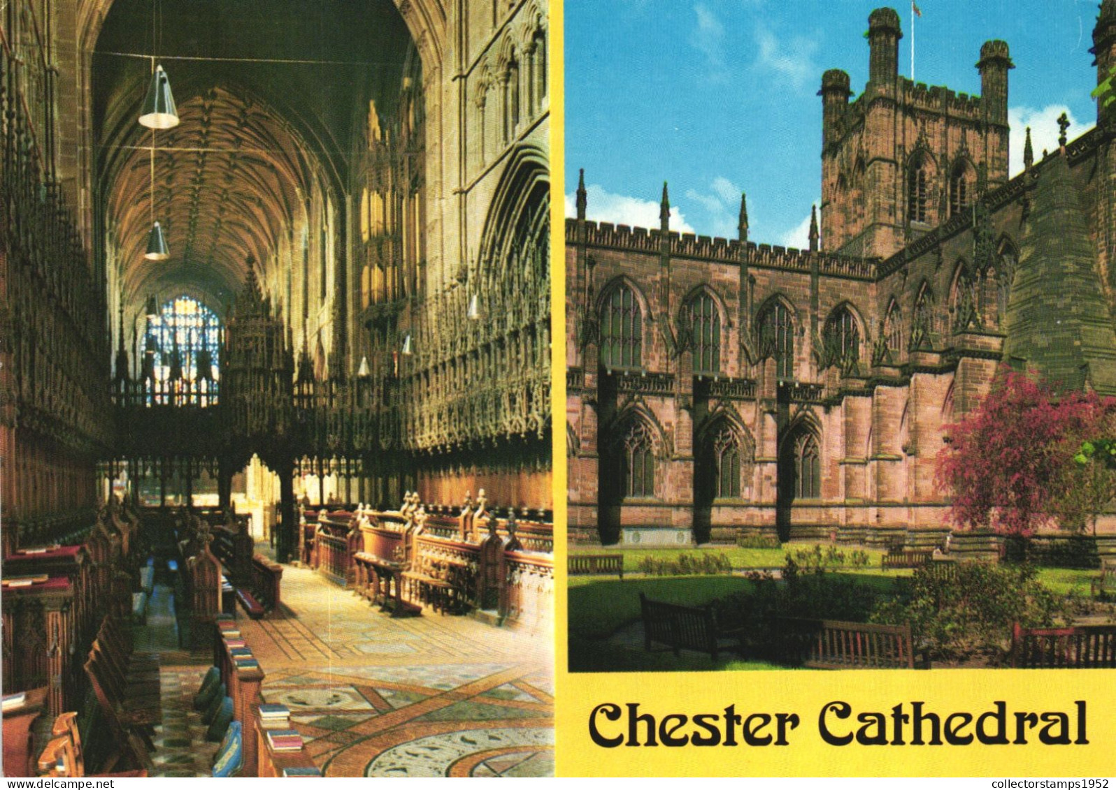 CHESTER, MULTIPLE VIEWS, CHURCH, UNITED KINGDOM, POSTCARD - Chester