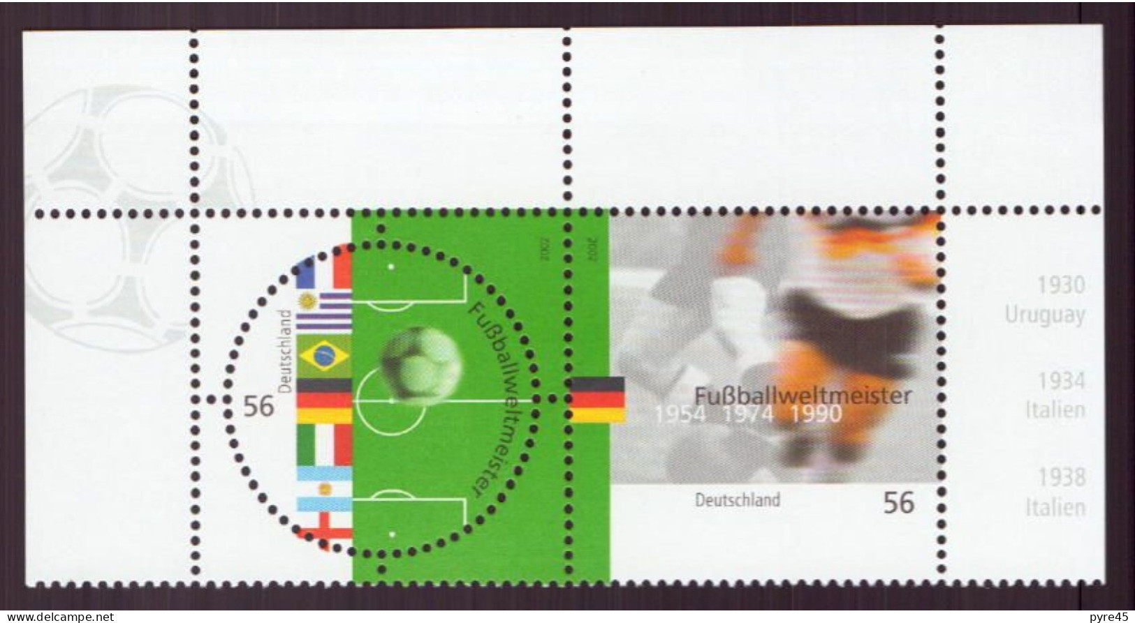 Allemagne, 2002, TP N° 2086/2087 ** " Football " ( Côte 4€ ) - Ungebraucht