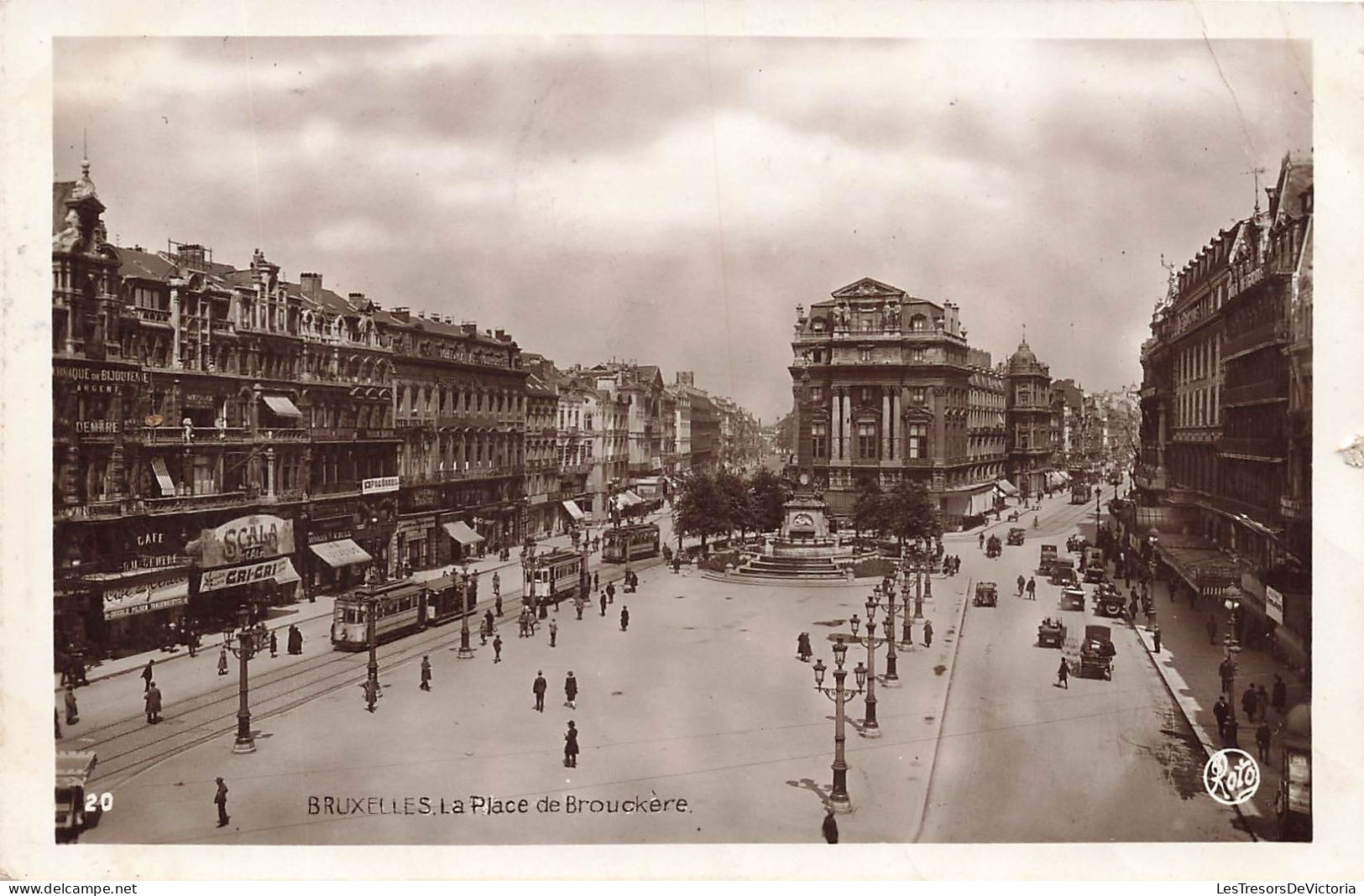 BELGIQUE - Bruxelles - La Place De Brouckères - Tramway - Carte Postale Ancienne - Squares