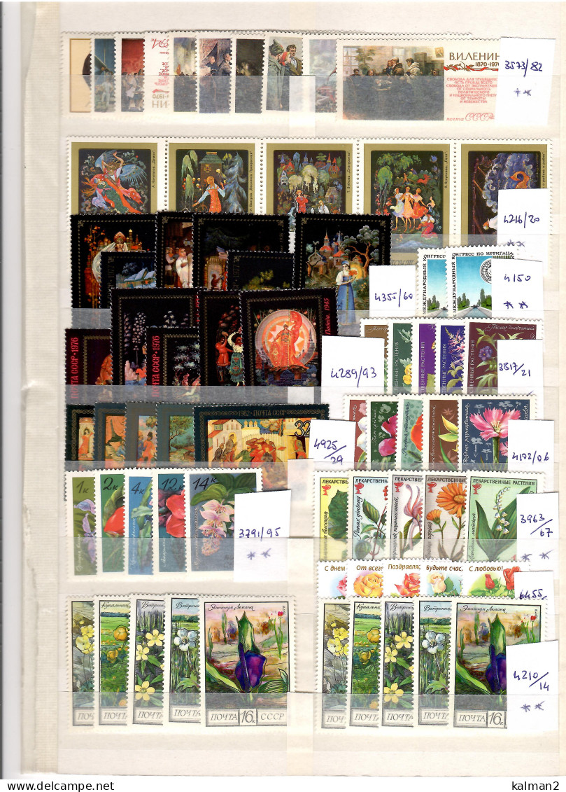 URSS/RUSSIA -  BEL LOTTO CON SERIE NUOVE**MNH COMPLETE + ALCUNE USATE + LOTTO USATI - Collezioni