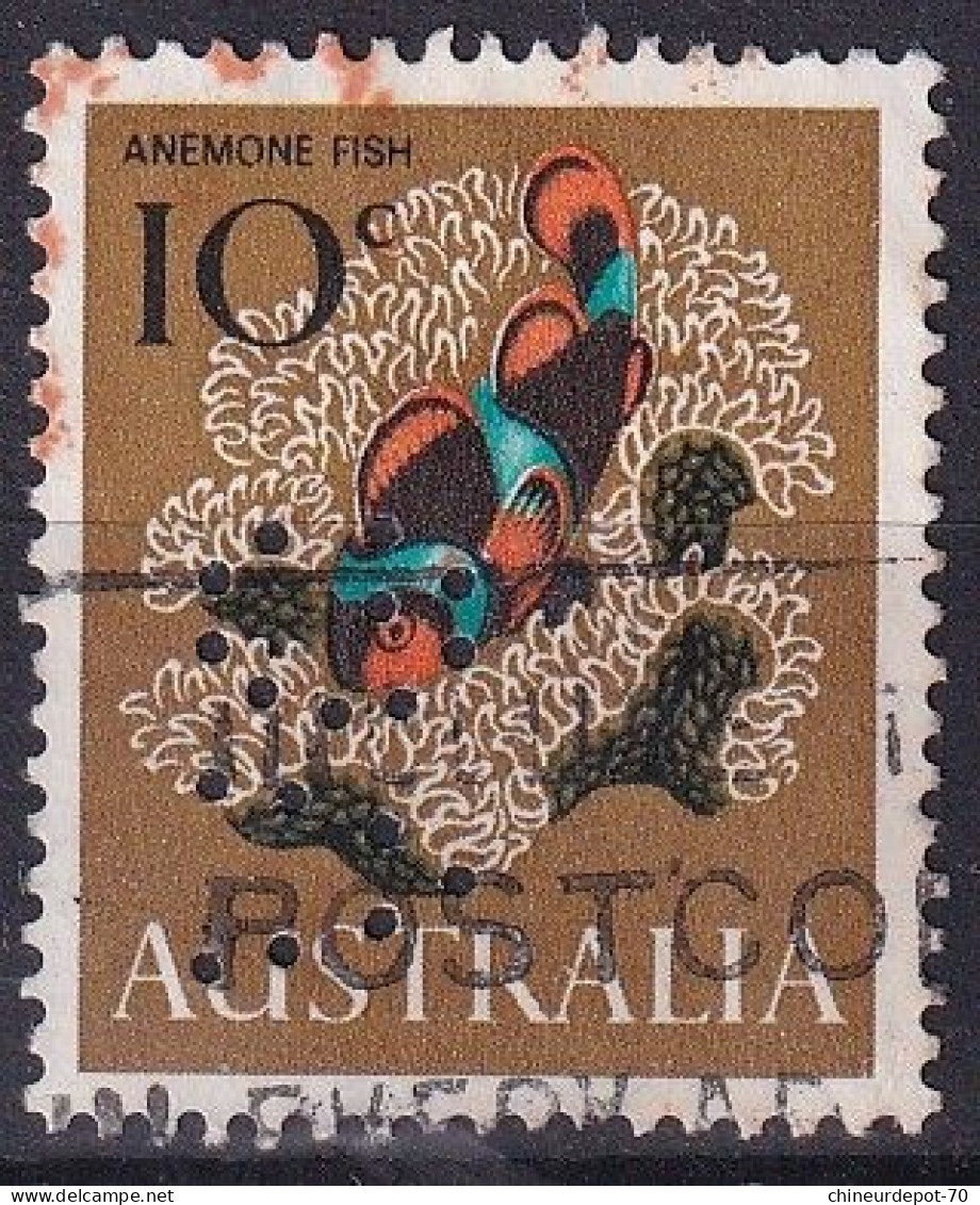 Australie Australia  Australien  Perforés Perforation Anemone Fish - Perforés