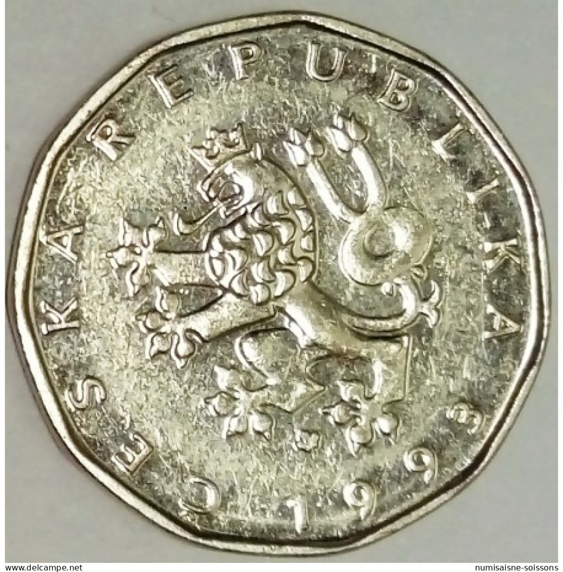 RÉPUBLIQUE TCHÈQUE - KM 9 - 2 KORUN 1993 - LION - SUP - Czech Republic